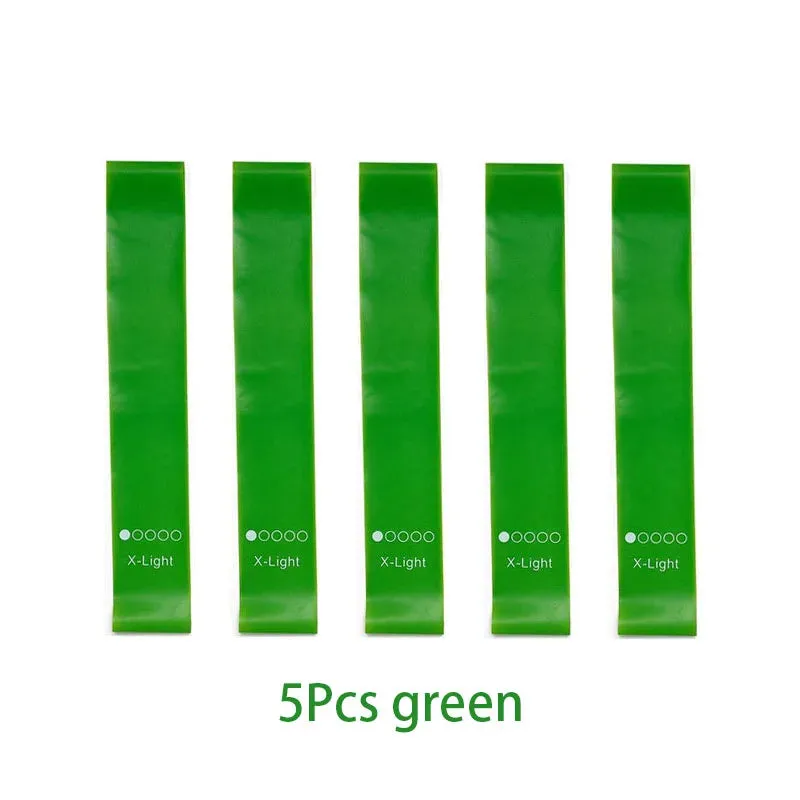 5-Piece Yoga Resistance Bands Set - Elastic Bands
