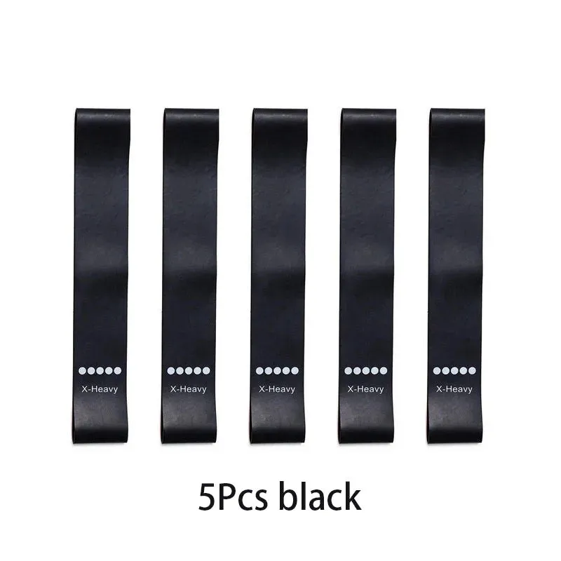 5-Piece Yoga Resistance Bands Set - Elastic Bands