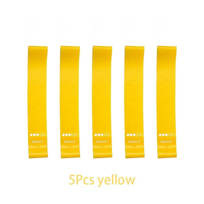 5-Piece Yoga Resistance Bands Set - Elastic Bands