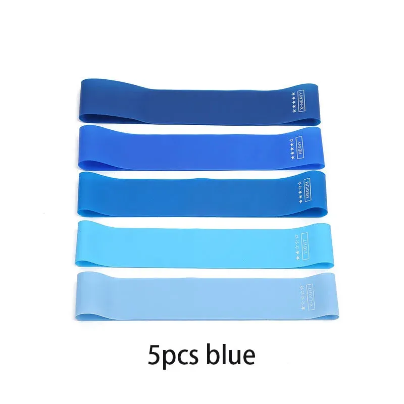5-Piece Yoga Resistance Bands Set - Elastic Bands