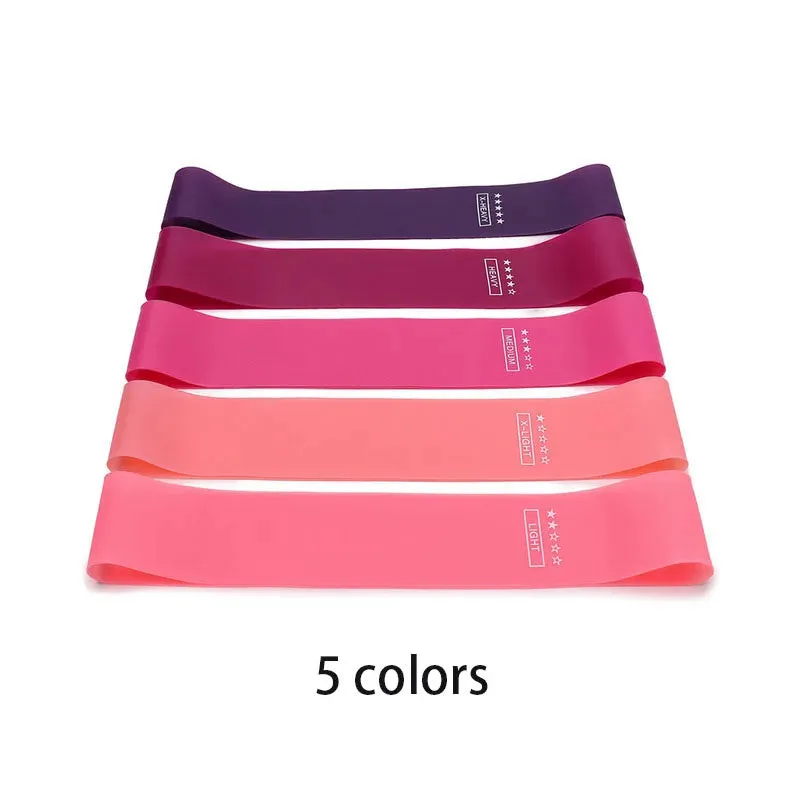 5-Piece Yoga Resistance Bands Set - Elastic Bands