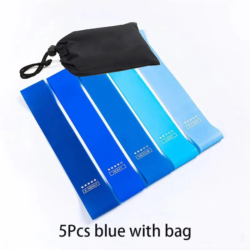5-Piece Yoga Resistance Bands Set - Elastic Bands