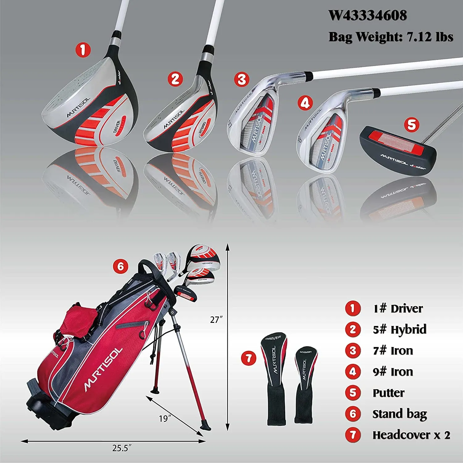 8-10 Age Lightweight Junior Golf Clubs