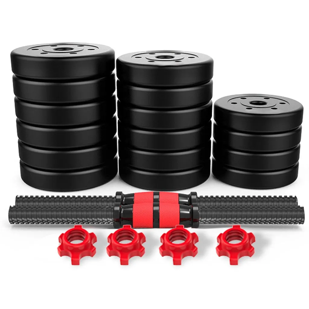Adjustable Dumbbell Set 88LB Weight w/ Connecting Rod