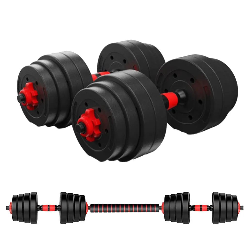 Adjustable Dumbbell Set 88LB Weight w/ Connecting Rod