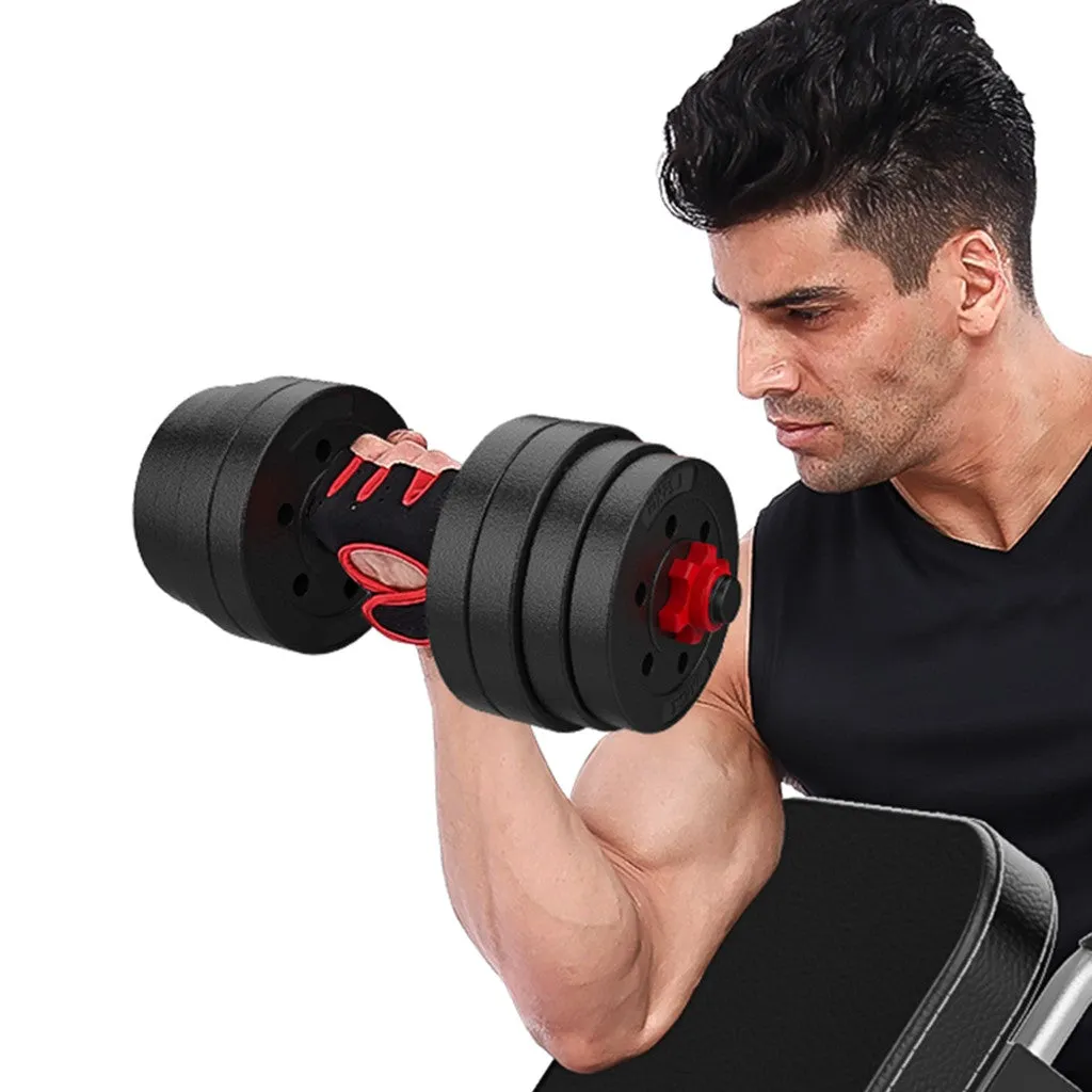 Adjustable Dumbbell Set 88LB Weight w/ Connecting Rod