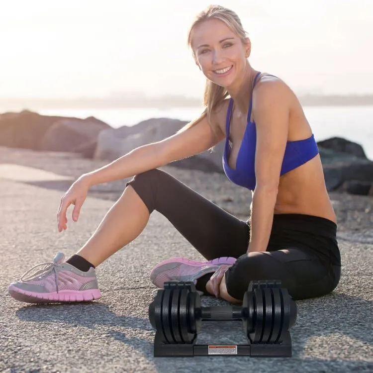 Adjustable Dumbbell - Steel / Plastic