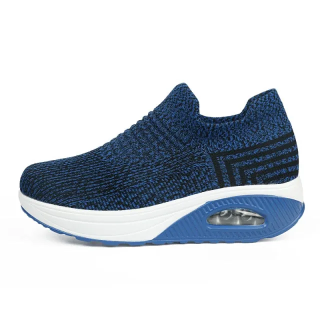 Air Cushioning Women Running Shoes Slip On Sock Sneakers Trainers Sport