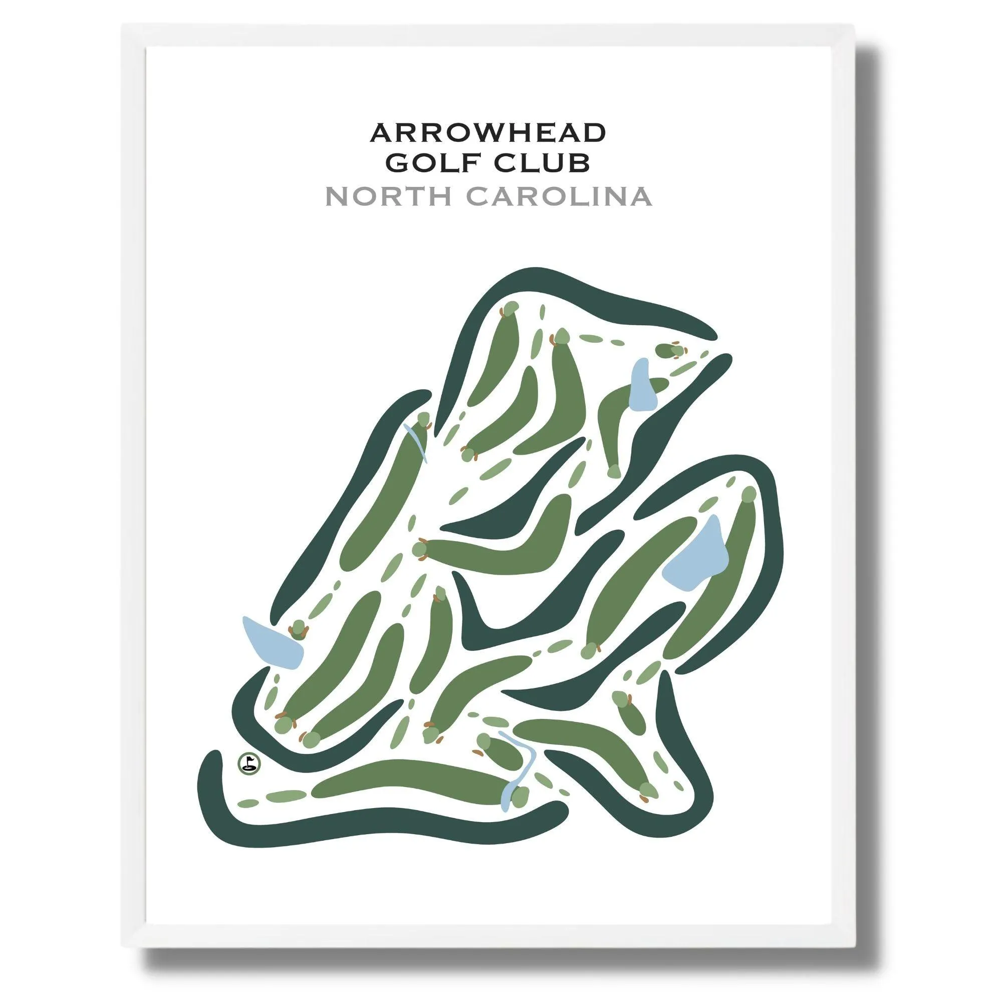 Arrowhead Golf Club, North Carolina - Printed Golf Courses