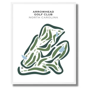 Arrowhead Golf Club, North Carolina - Printed Golf Courses