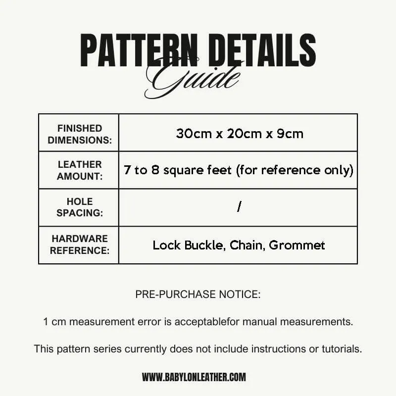 BABYLON™ Chain Shoulder Bag Pattern AAB-545
