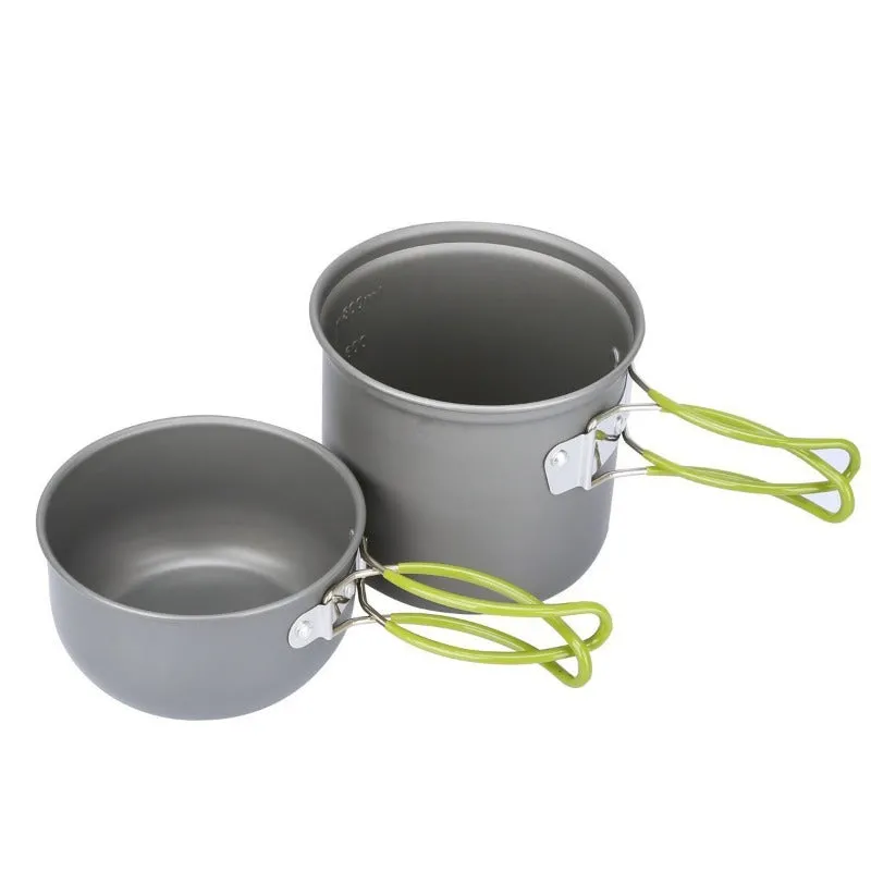 Camping Hiking Foldable Cookware Set Pot Pan