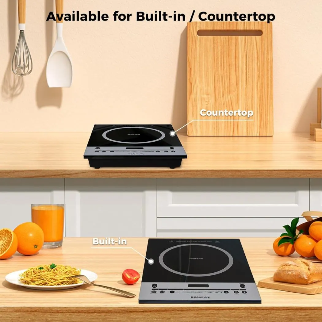 CAMPLUX Portable Induction Cooktop 1800W, 120V Single Burner Electric Cooktop