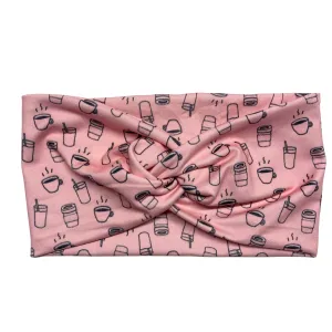 Crazy For Coffee Turban Headband