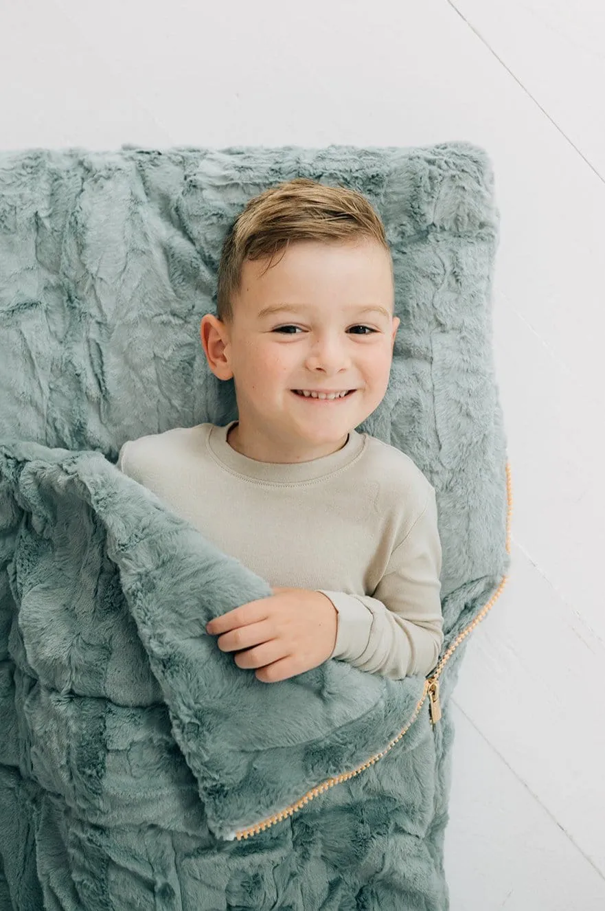Cuddly Kids Sleeping Bag JulesRoche Minky Lining & Pillow
