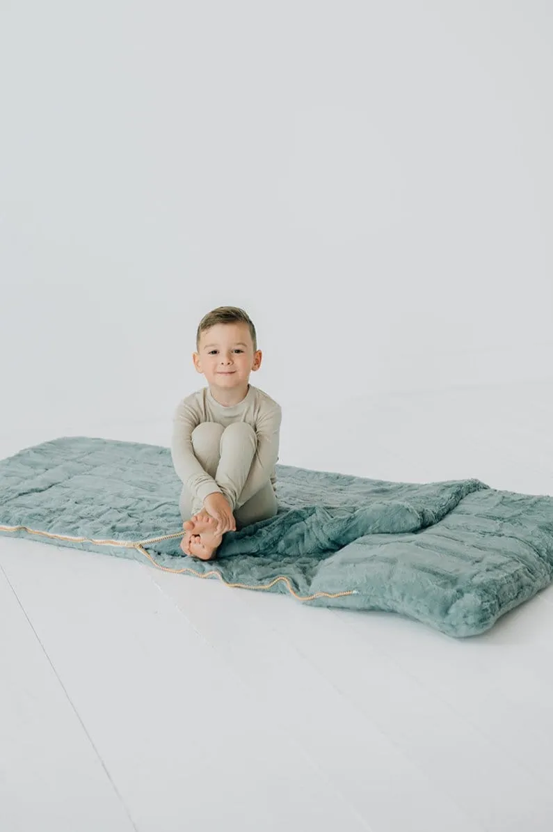 Cuddly Kids Sleeping Bag JulesRoche Minky Lining & Pillow