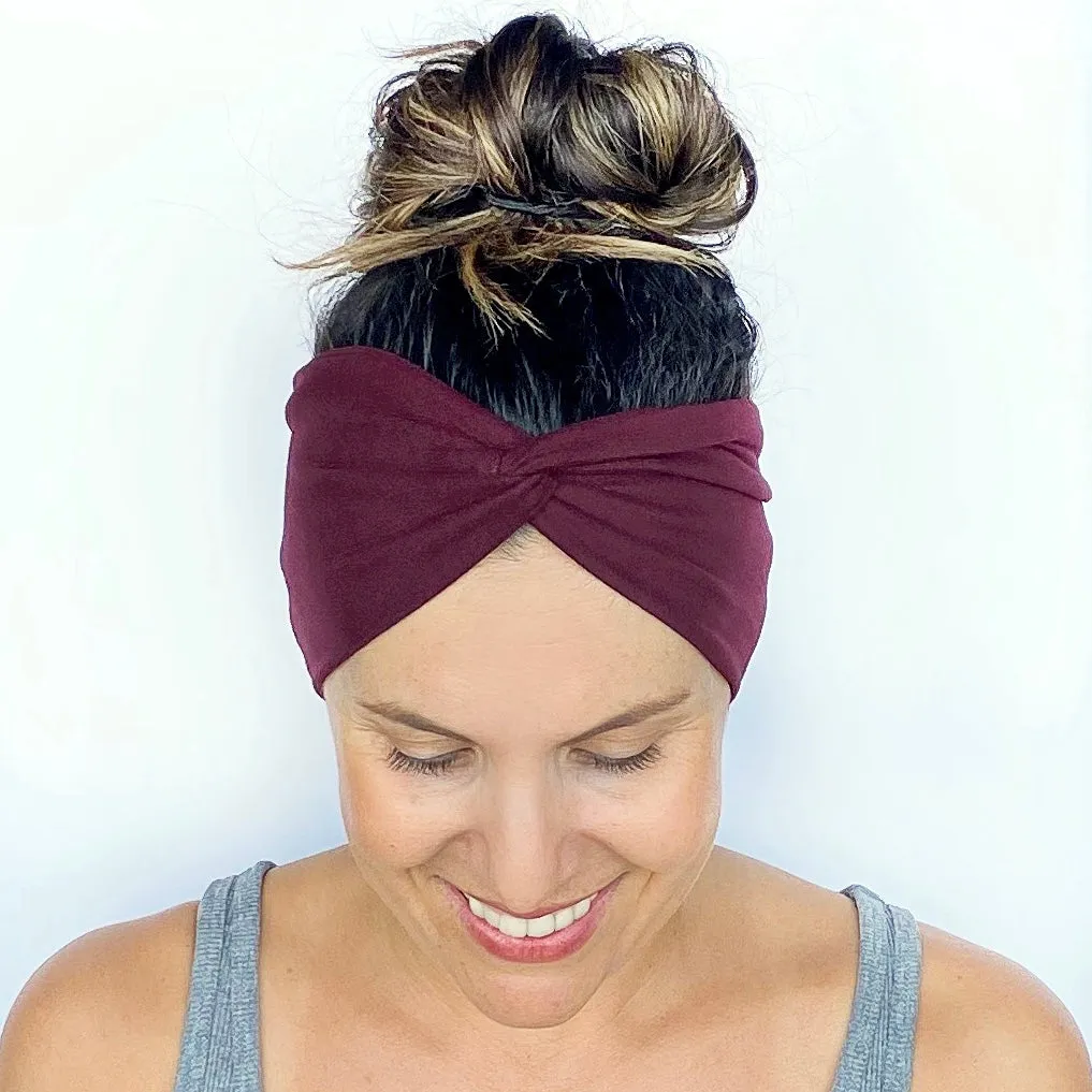 Deep Ruby Turban Headband