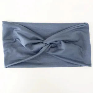 Dusty Blue Twisty Turban Headband