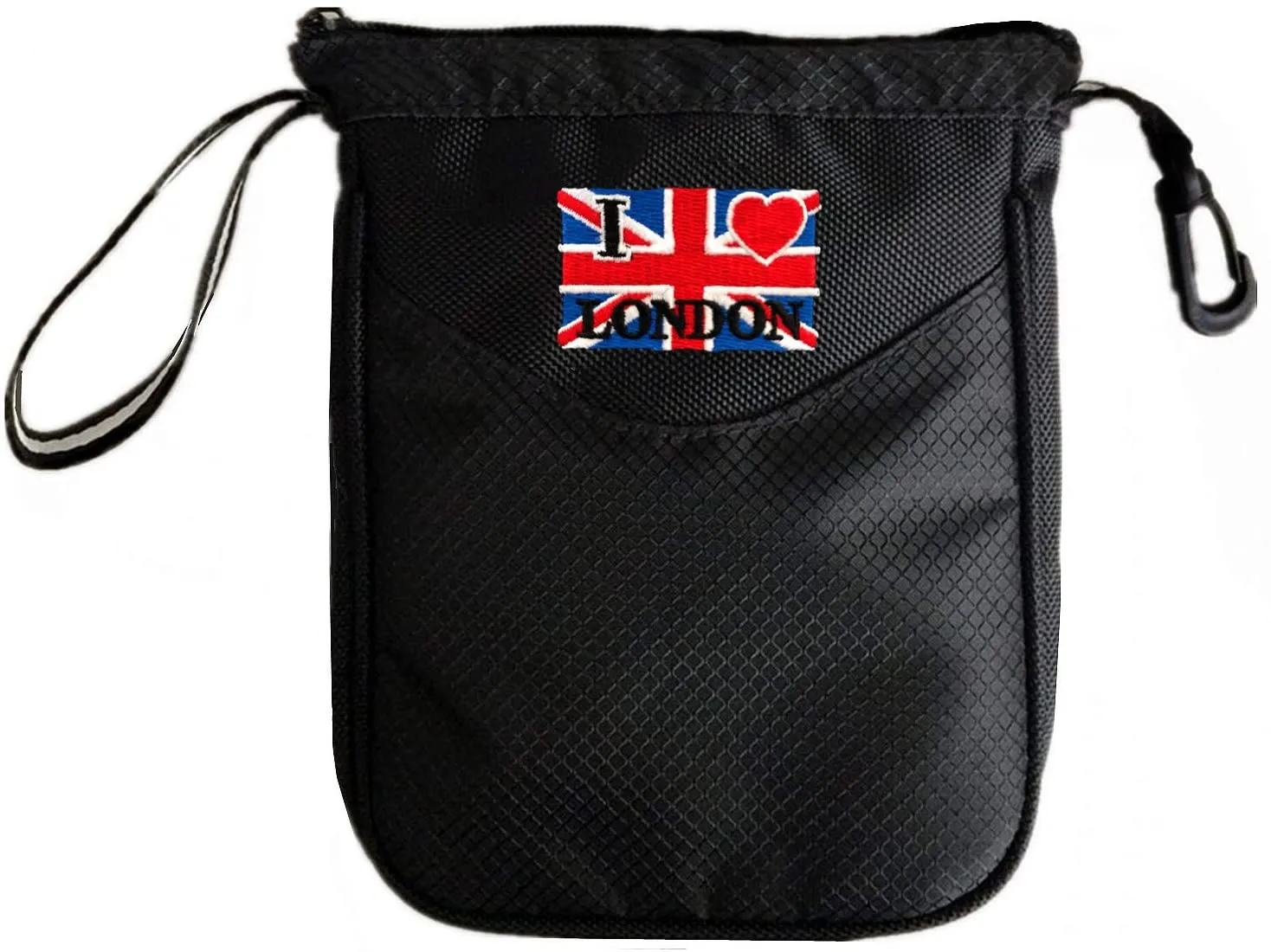 Golf Pouch Bag Tee Clip Zipper Hook with Free 4 Pcs Pencil