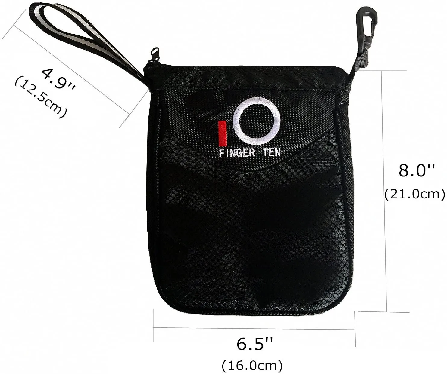 Golf Pouch Bag Tee Clip Zipper Hook with Free 4 Pcs Pencil