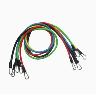 Home Gym Work Out Set of Resistance Bands Resistance Elastic Latex Tube Max 125 LBS (FE018)