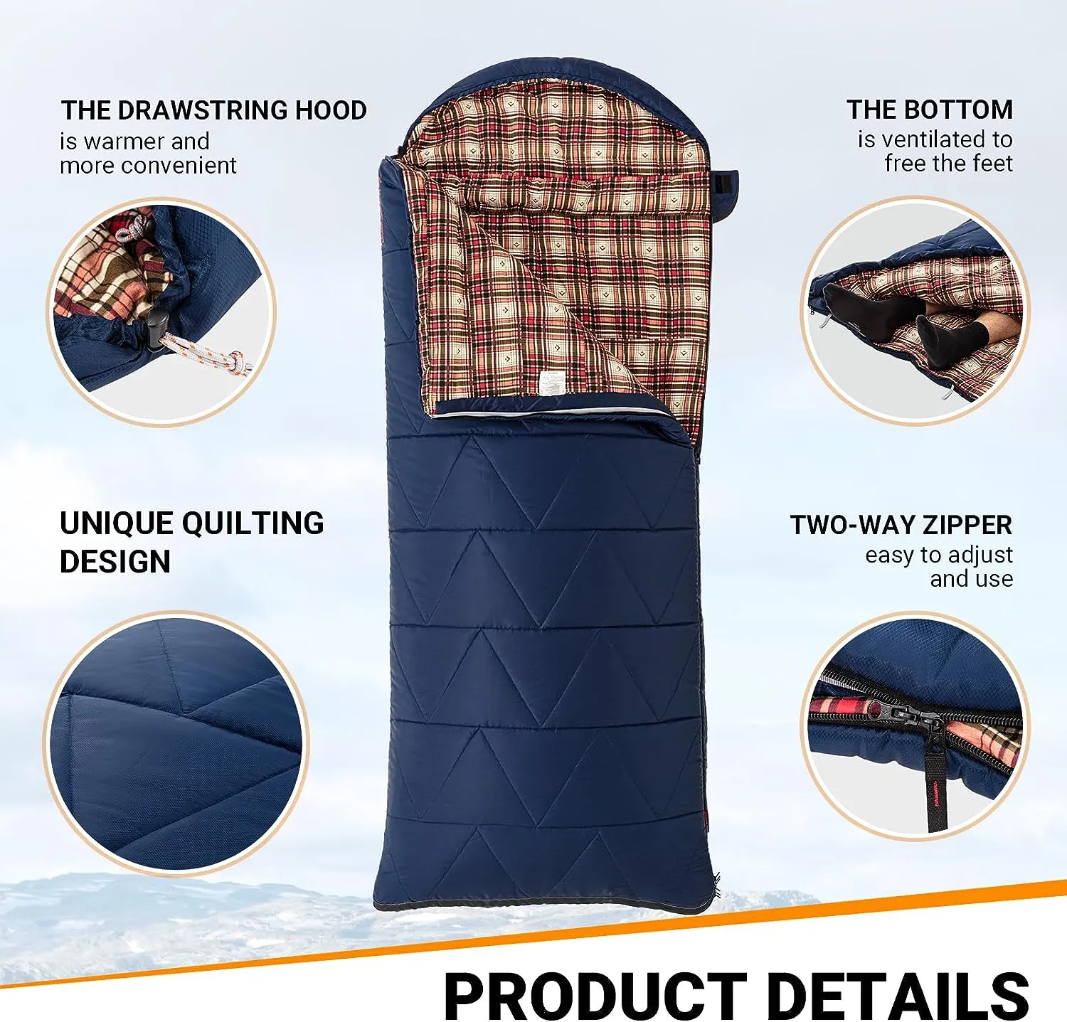 KingCamp 35F Oversized 3-4 Season Sleeping Bag