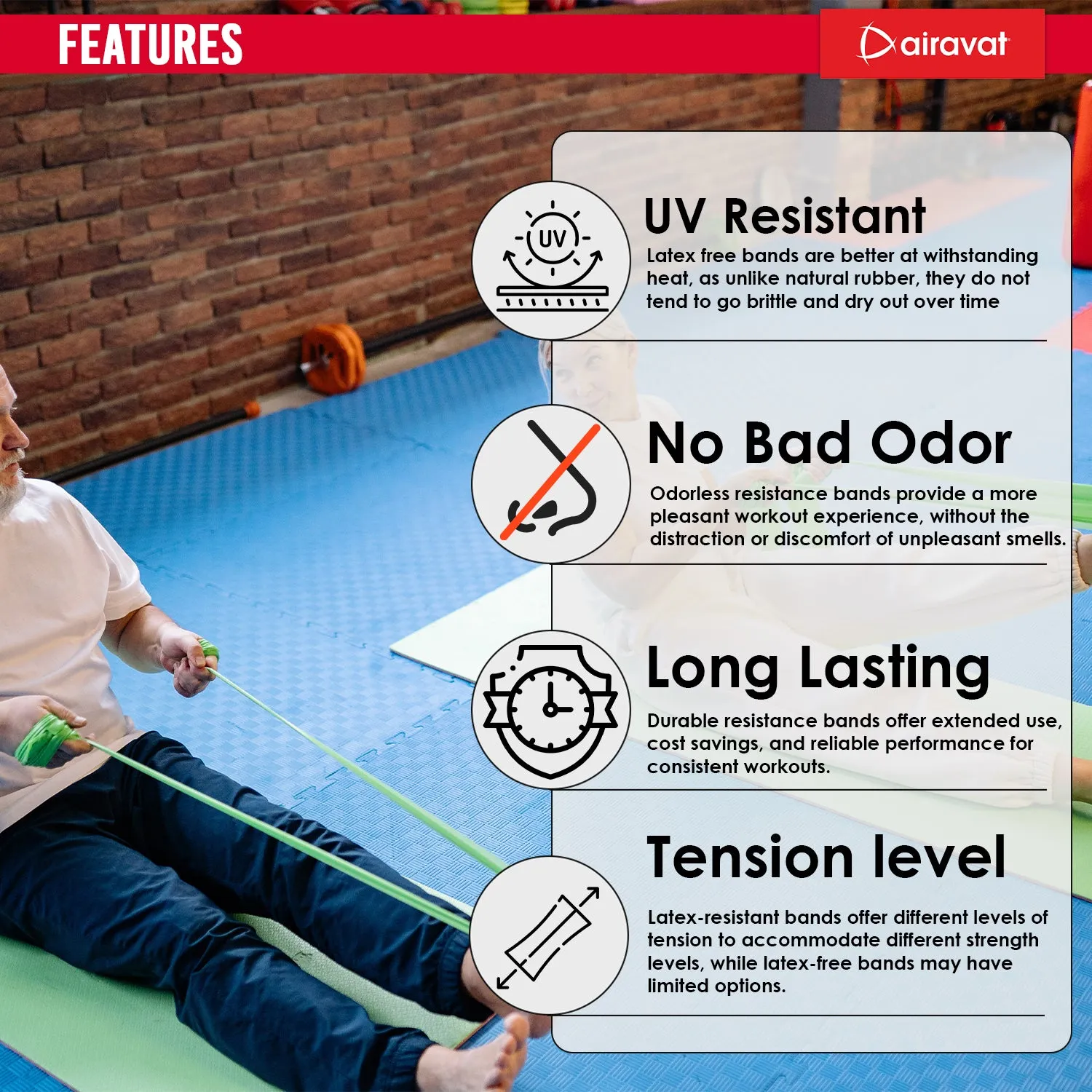 LATEX FREE RESISTANCE BAND 4518 (LEVEL 5)