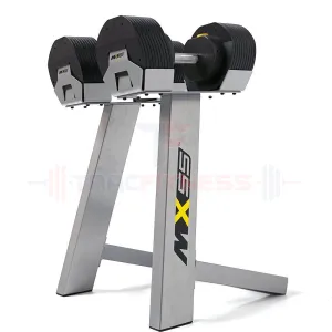 MX55 Select Compact Adjustable Dumbbells 5-55 lbs with Stand