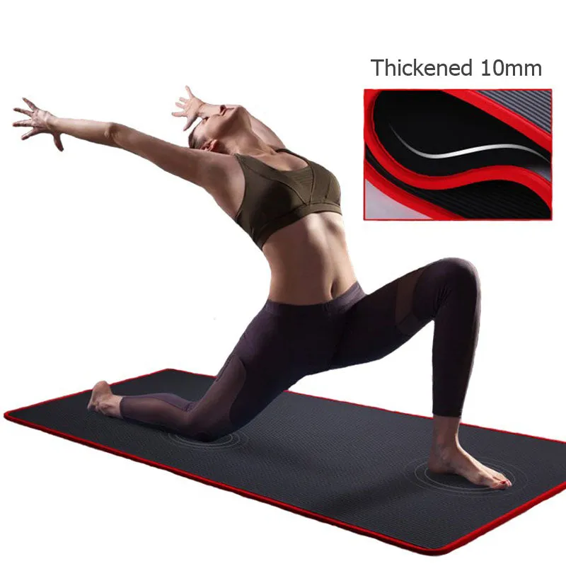 New 10mm Thickened Non-slip 183cmX61cm Yoga Mat
