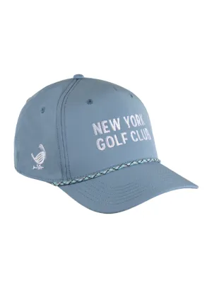 New York Golf Club Slate Blue AeroSphere Tech Fabric Rope Cap
