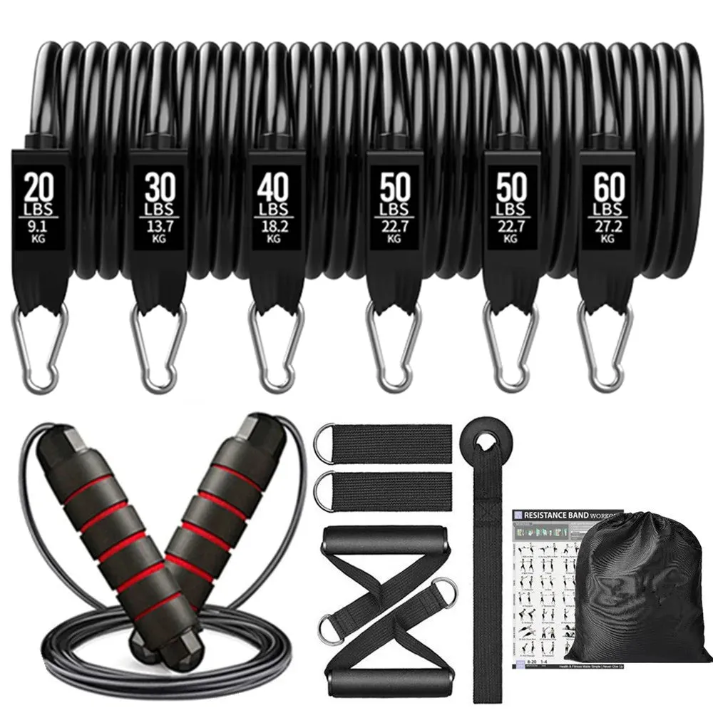 OB 300LBS Fitness Resistance Bands Set