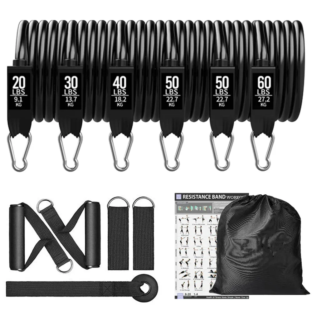 OB 300LBS Fitness Resistance Bands Set