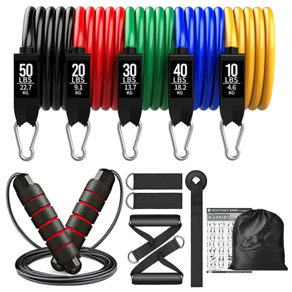 OB 300LBS Fitness Resistance Bands Set