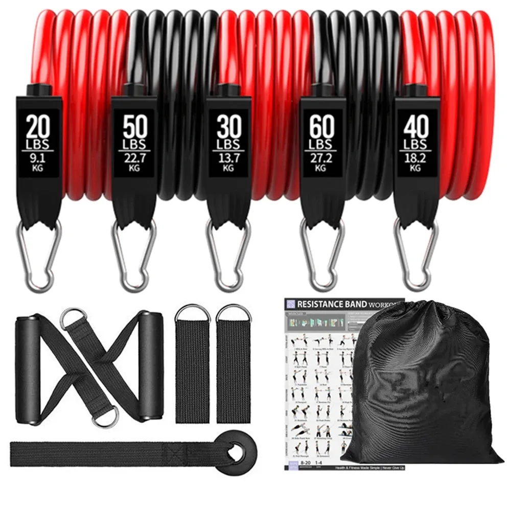 OB 300LBS Fitness Resistance Bands Set