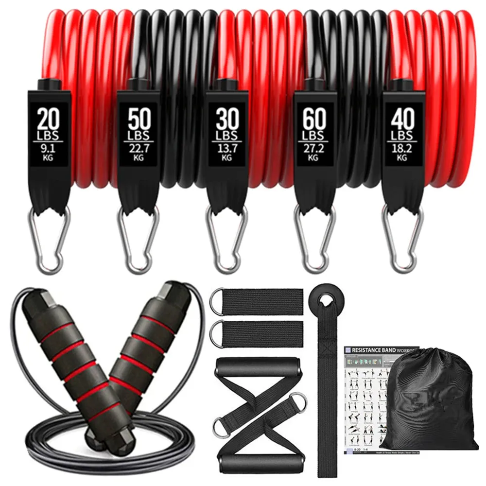 OB 300LBS Fitness Resistance Bands Set