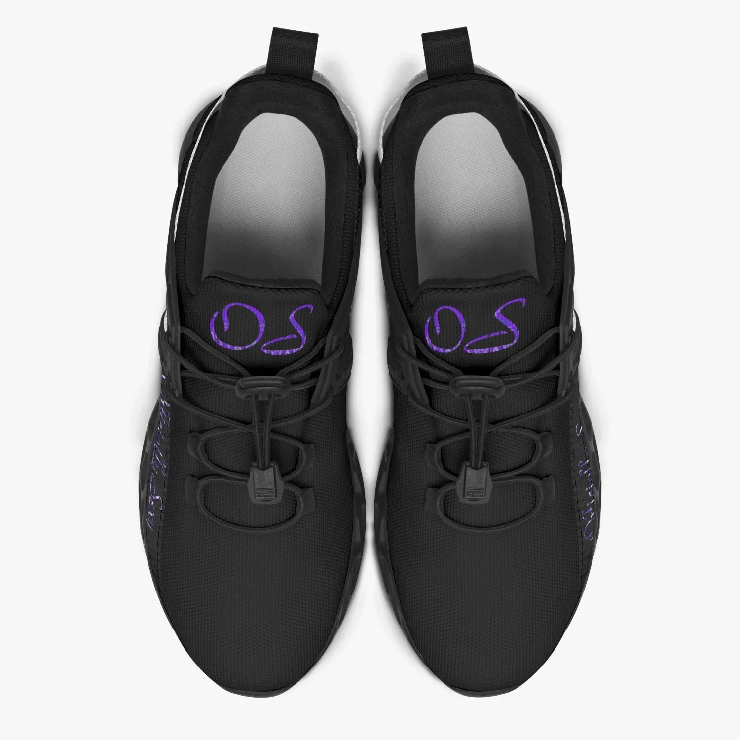 Officially Sexy Dark Purple Creepy Boy Collection Black Unisex Mesh Running Shoes