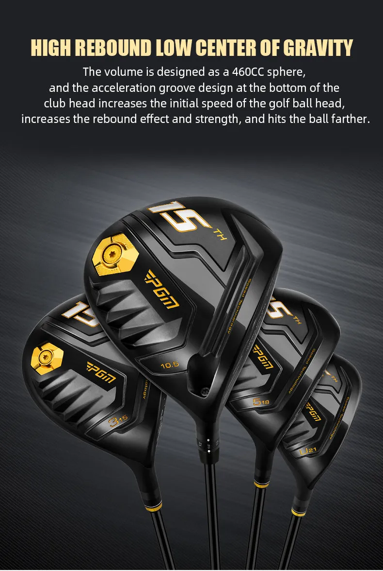 PGM 15TH MTG039 luxury golf set mens complete branded right hand golf clubs complete set