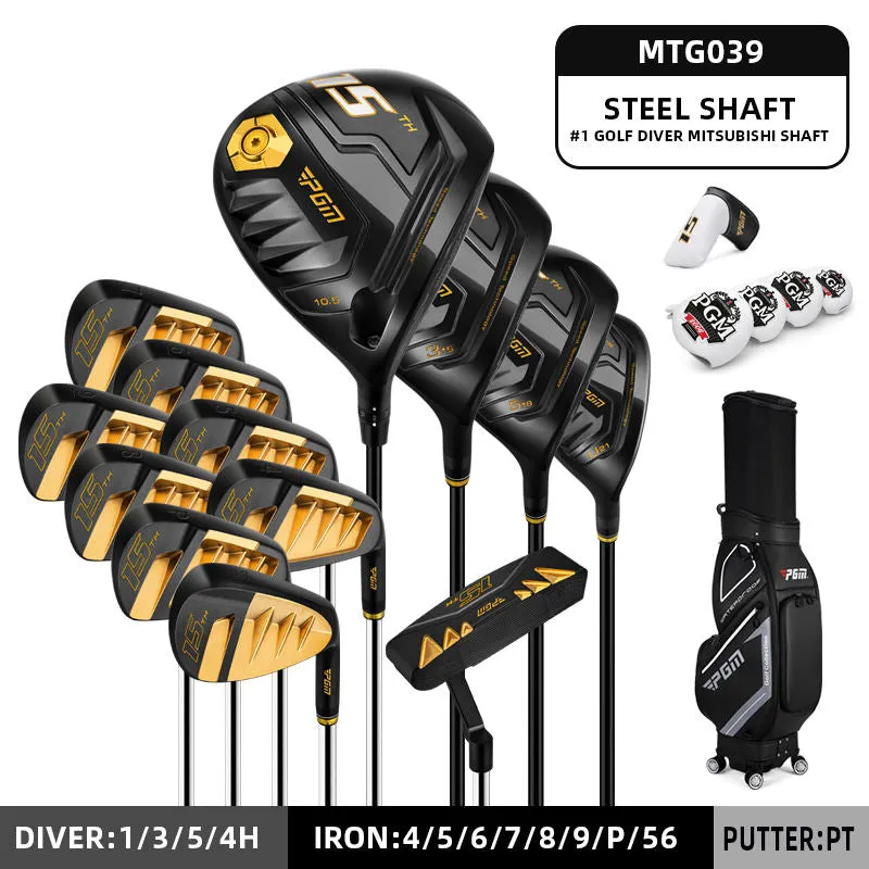 PGM 15TH MTG039 luxury golf set mens complete branded right hand golf clubs complete set