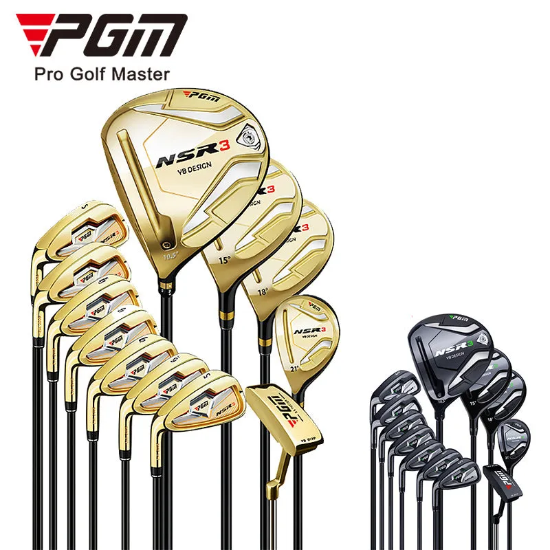PGM MTG033 left handed mens custom golf clubs complete set gold titanium professional golf clubs
