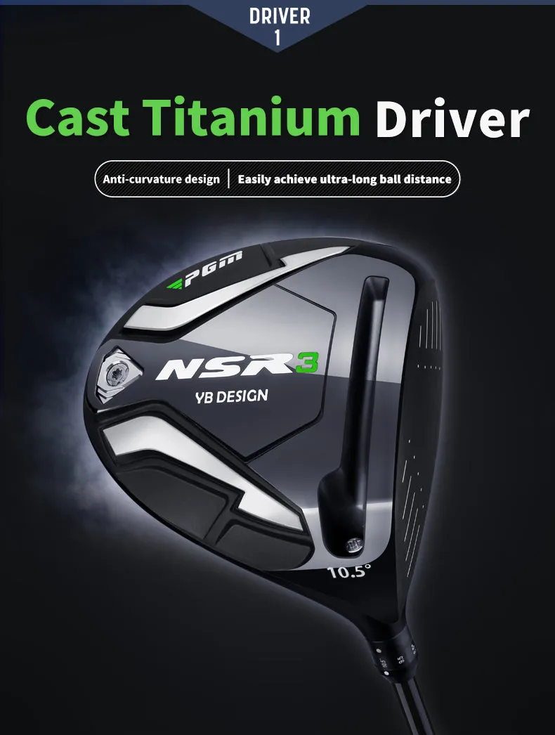 PGM MTG033 left handed mens custom golf clubs complete set gold titanium professional golf clubs