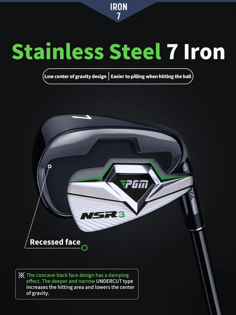 PGM MTG033 left handed mens custom golf clubs complete set gold titanium professional golf clubs