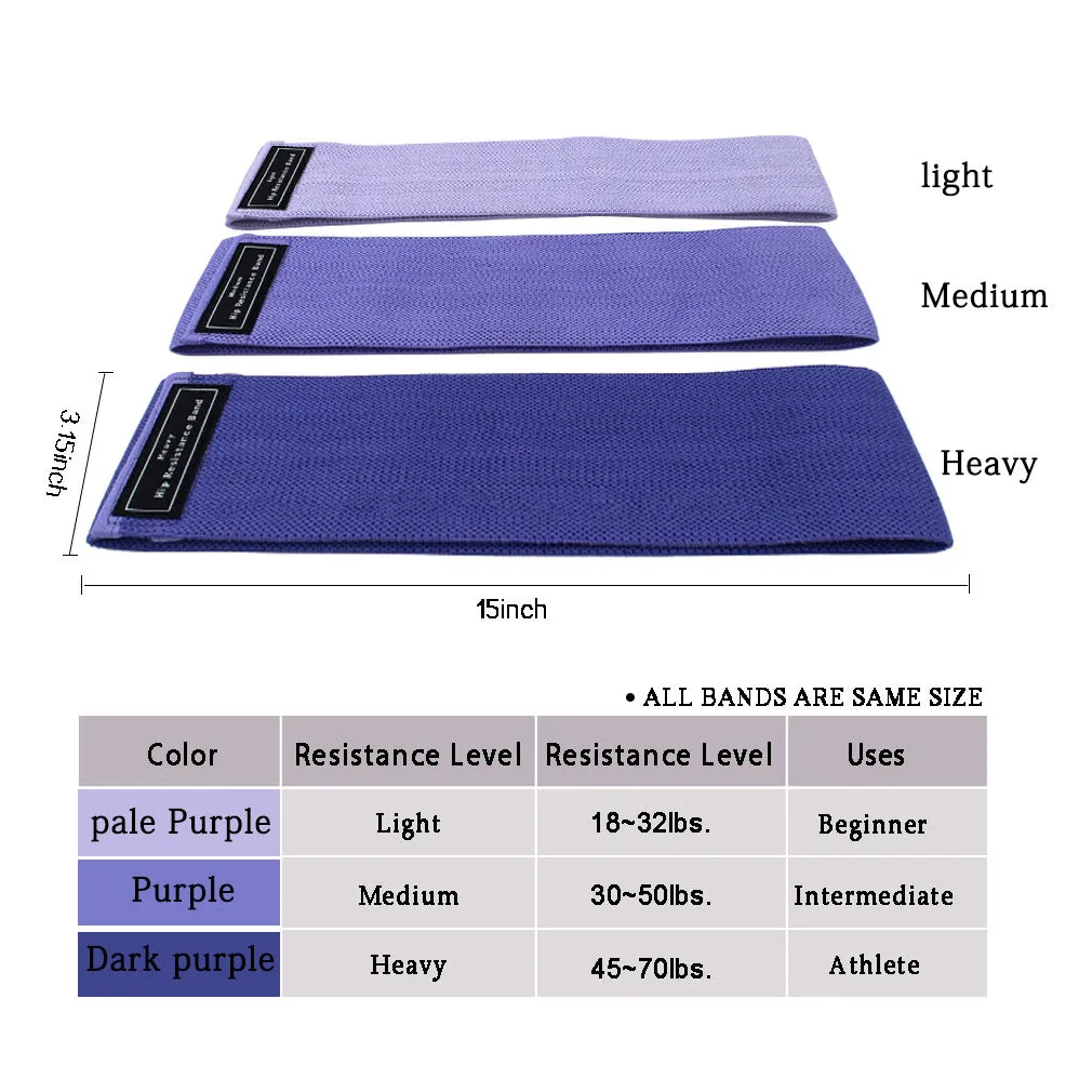 Resistance Bands Set - 3 Purple