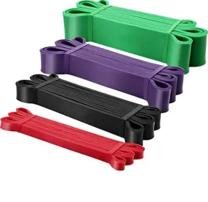 Resistance Power Bands (Intermediate Pack - Set of 4) with free carry bag
