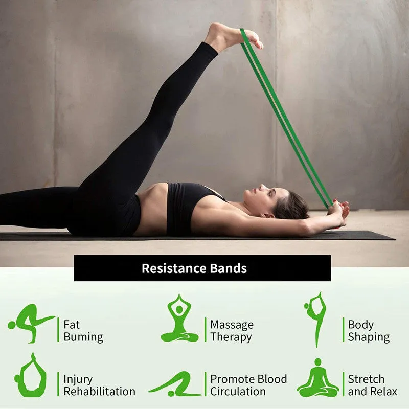 Resistance Power Bands (Intermediate Pack - Set of 4) with free carry bag