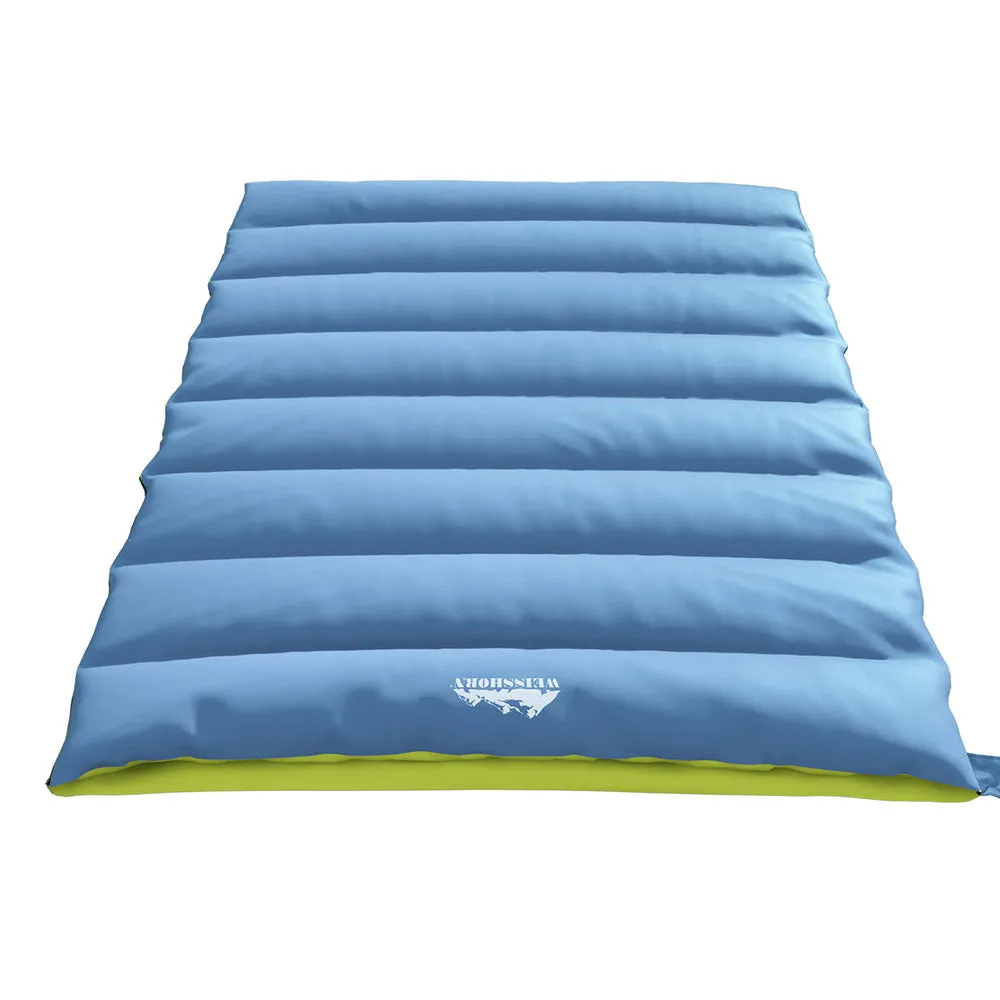 Sleeping Bag Double Bags Thermal Camping Hiking Tent - Grey