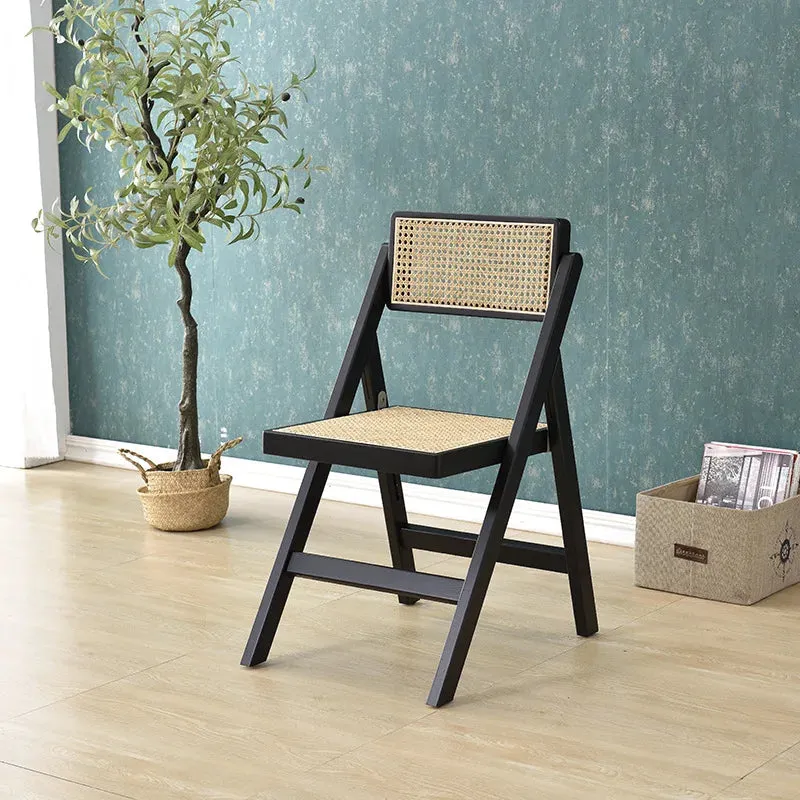 Solid Wood Rattan Foldable Chair