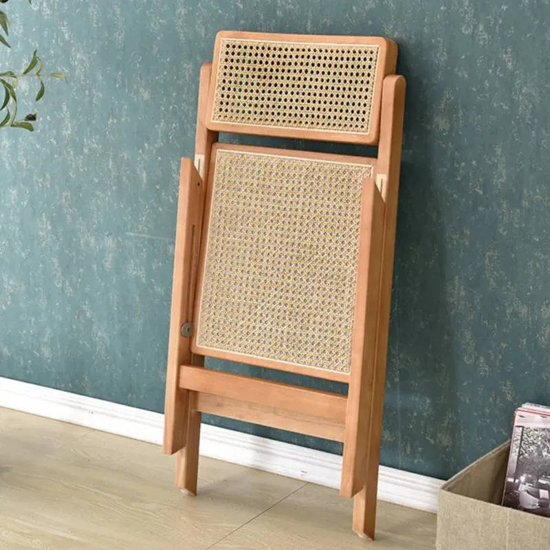 Solid Wood Rattan Foldable Chair