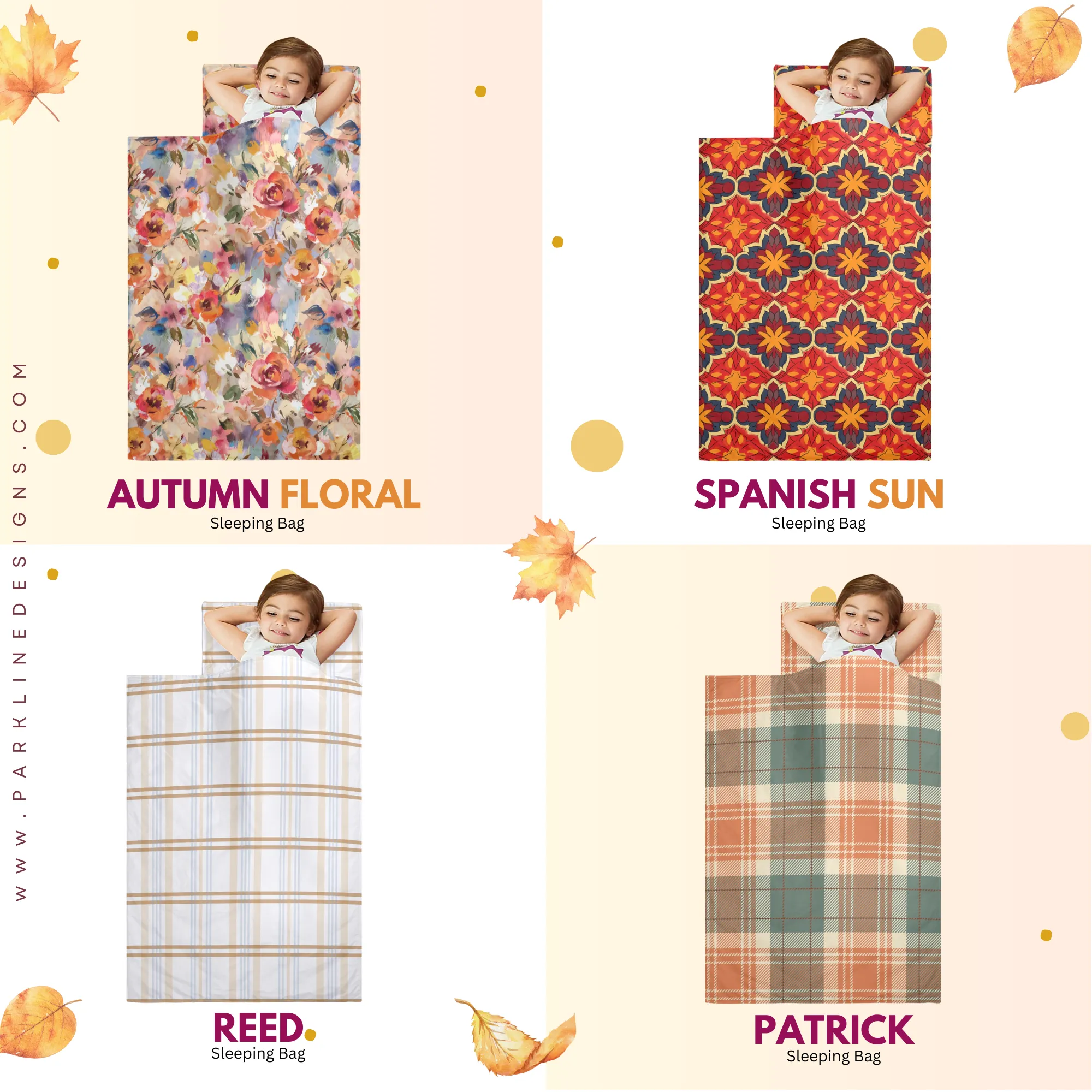 Spanish Marigold Kids' Long Sleeping Bag | Lightweight and Durable Sleeping Bag for Kids | Perfect Autumn Gifts