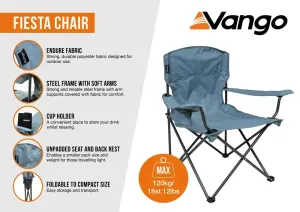 Vango Fiesta Camping Chair Mineral Green