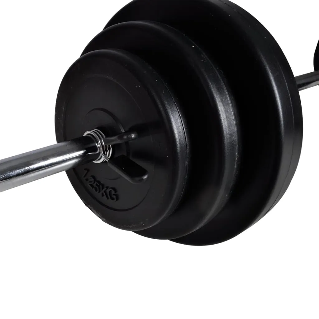 vidaXL Barbell  2 Dumbbell Set 30.5kg
